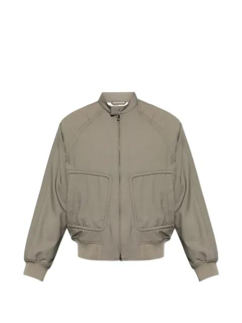 zip-up virgin-wool jacket by EMPORIO ARMANI
