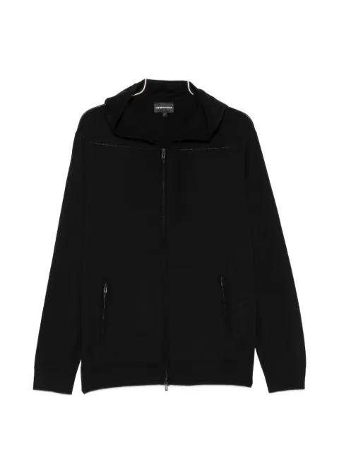 zip-up virgin-wool sweater by EMPORIO ARMANI