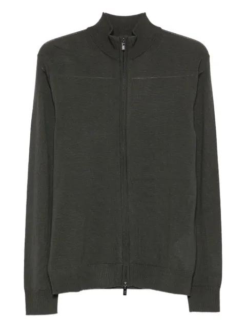 zip-up wool sweater by EMPORIO ARMANI