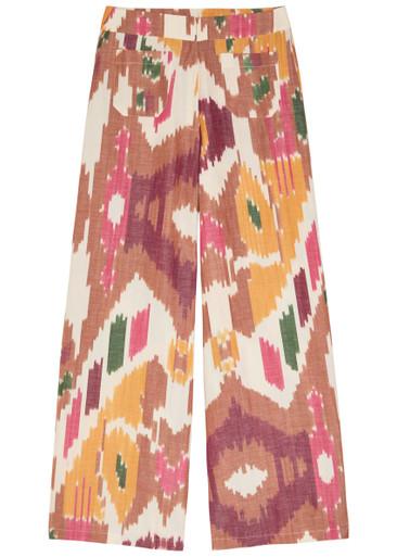 Adele printed wide-leg trousers by EMPORIO SIRENUSE