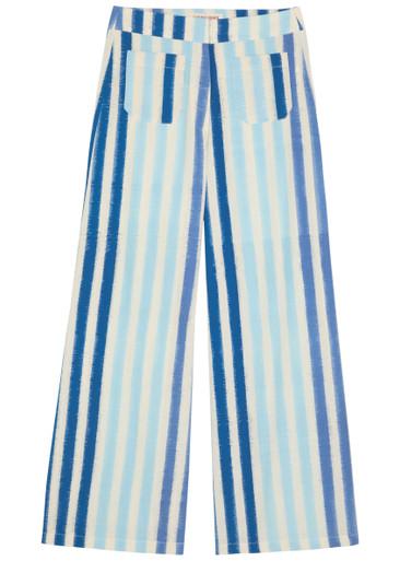 Adele striped wide-leg trousers by EMPORIO SIRENUSE