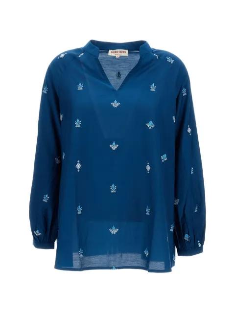 Ilizia embroidered raglan-sleeve blouse by EMPORIO SIRENUSE