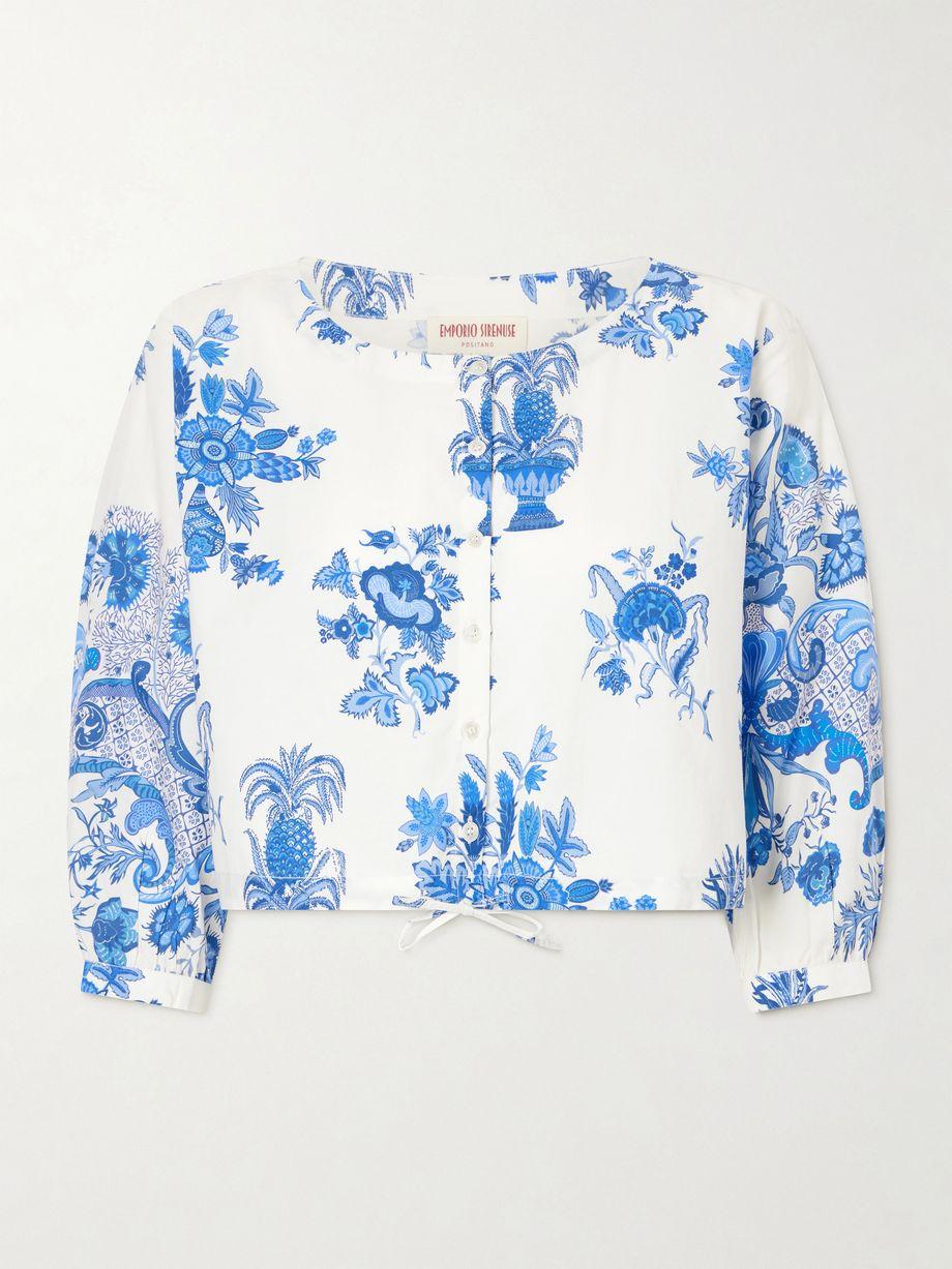New Jinny Chintz floral-print cotton blouse by EMPORIO SIRENUSE
