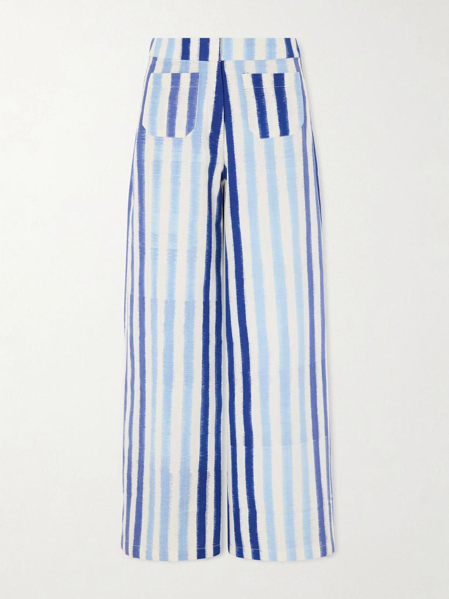 Striped wide-leg cotton pants by EMPORIO SIRENUSE
