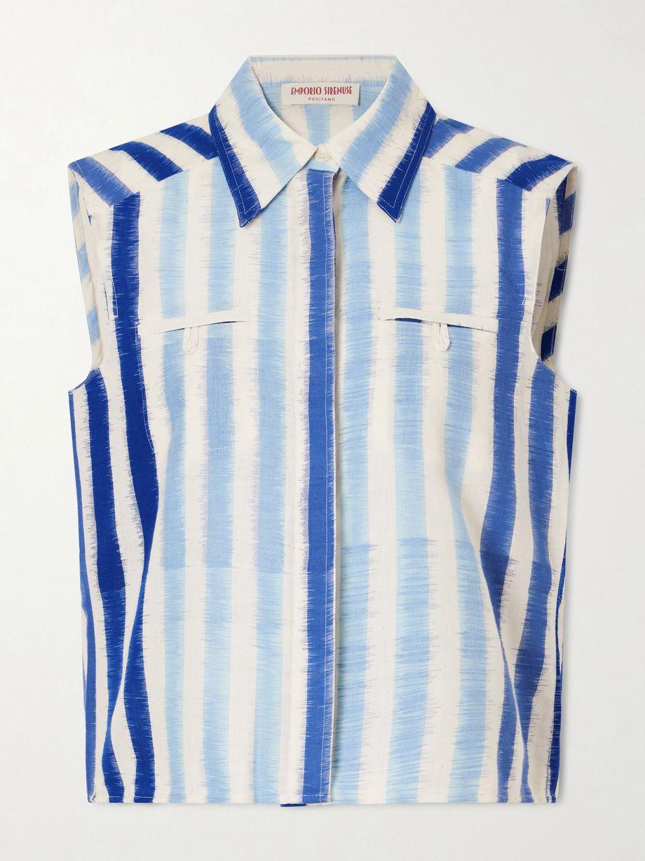 Ylena striped cotton shirt by EMPORIO SIRENUSE