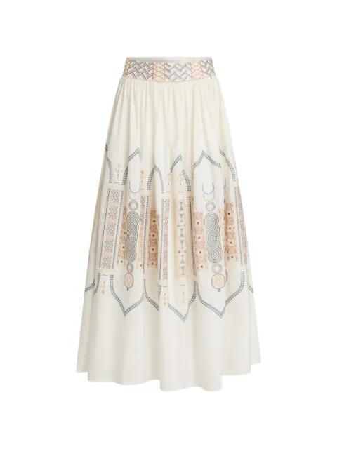 embroidered maxi skirt by EMPORIO SIRENUSE