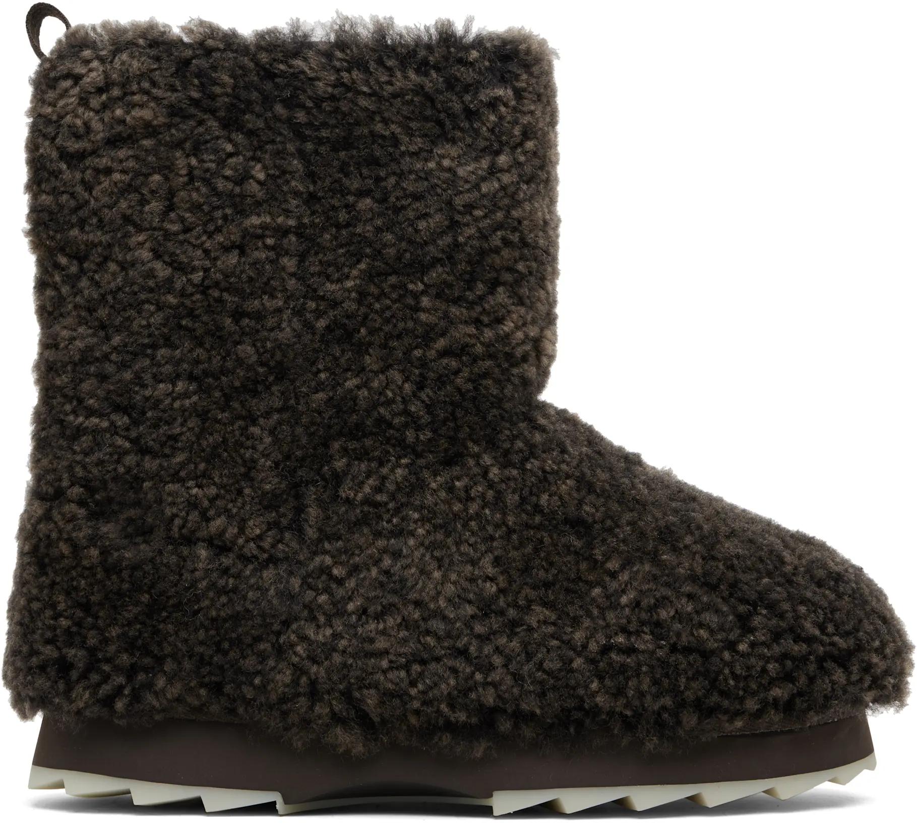 Brown Sharky Low Teddy Boots by EMU AUSTRALIA