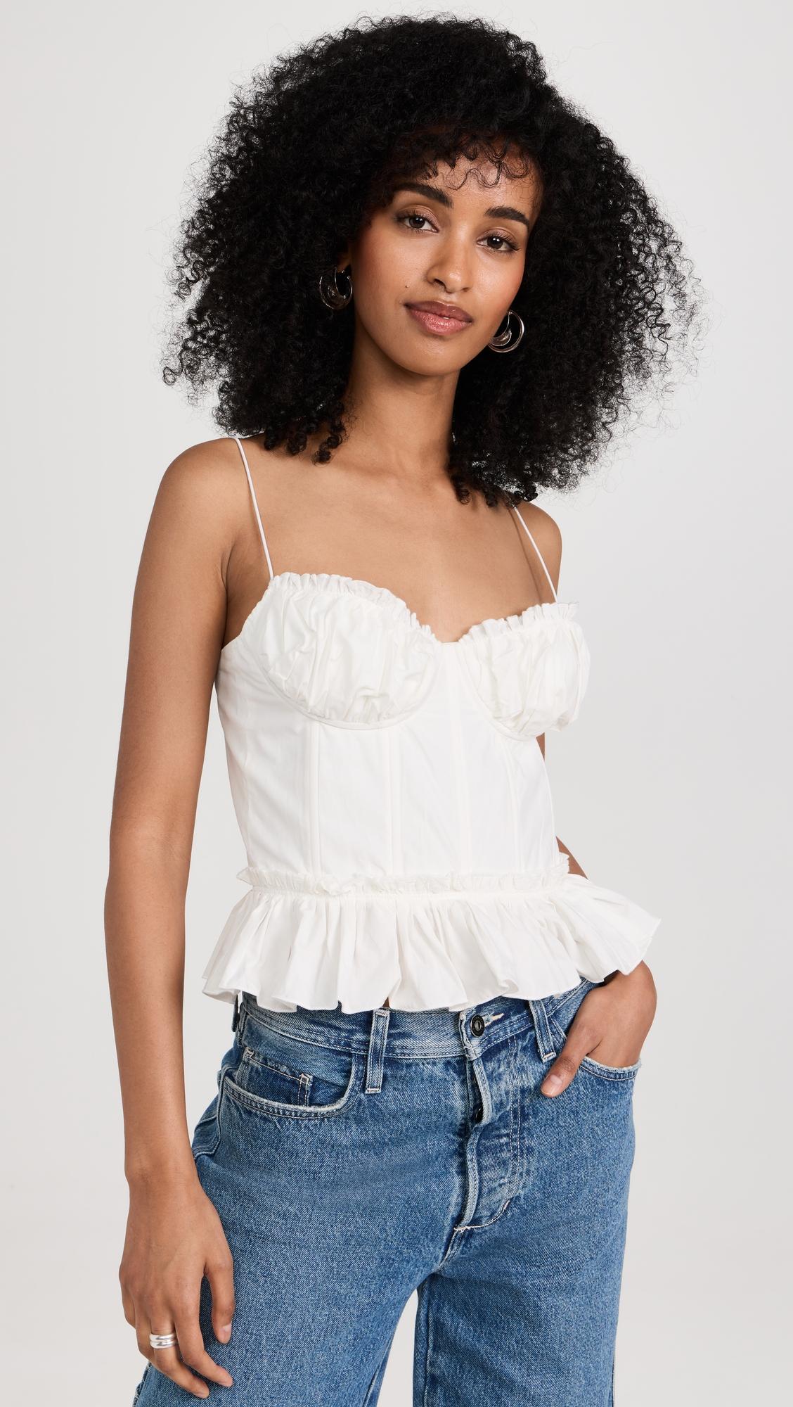 Raina Bustier Top by EN SAISON
