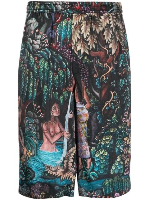 Goa Gajah silk bermuda shorts by ENDLESS JOY
