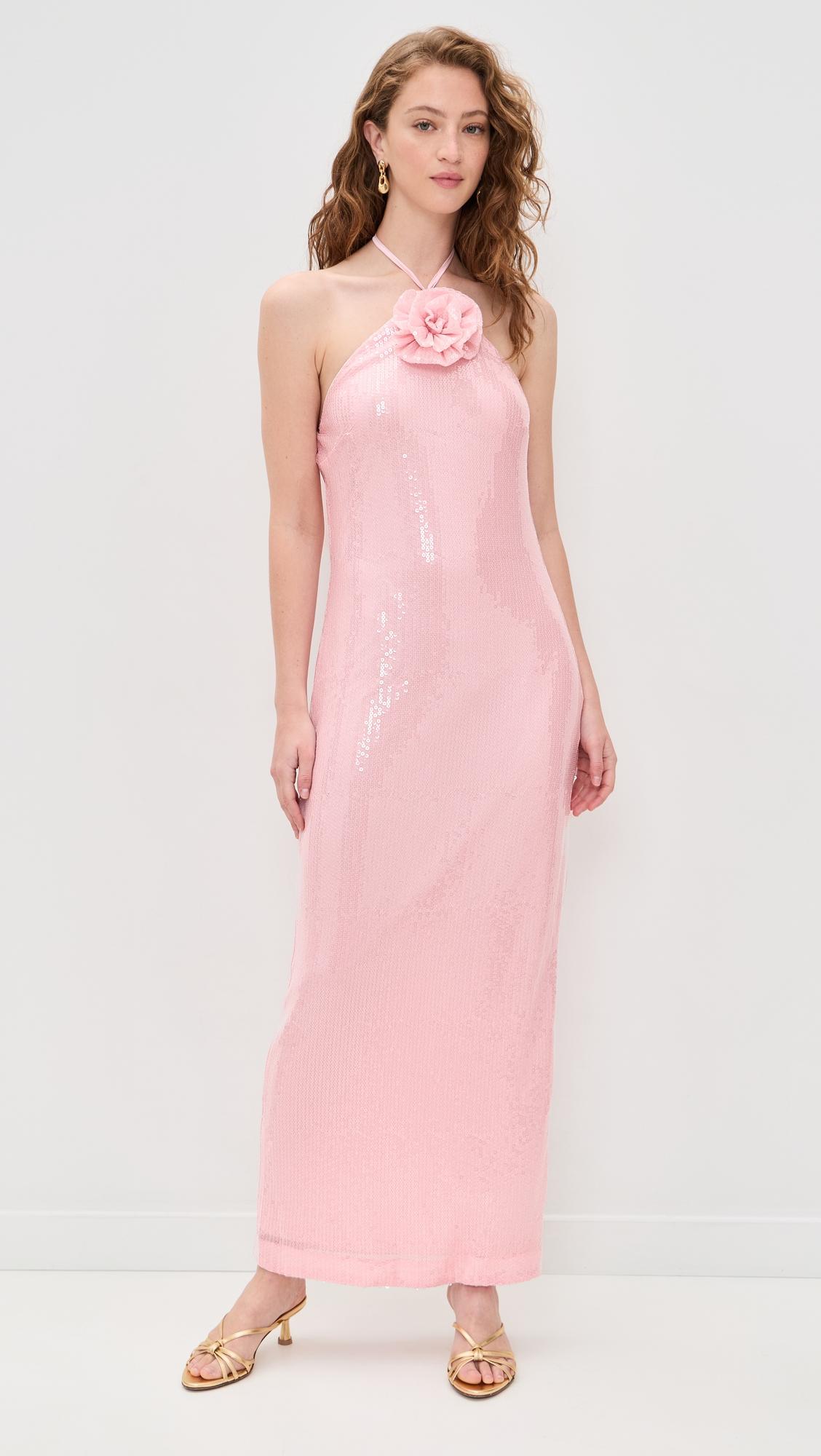 Rose Haltered Sequins Maxi Dress by ENDLESS ROSE