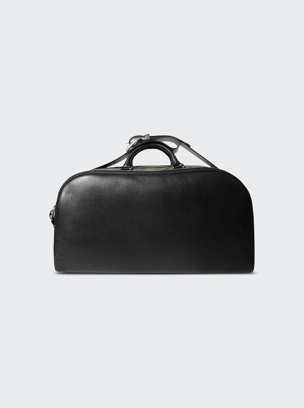 Belt Strap Weekender Bag Green Suede And Black  | The Webster by ENFANTS RICHES DEPRIMES