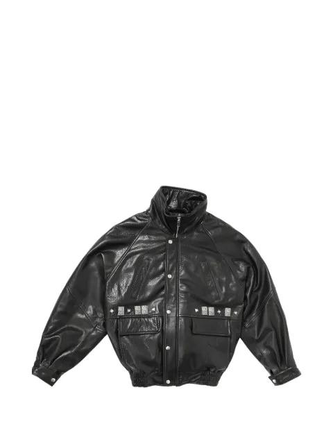 Prince Phillip's Childhood studded graphic-print jacket by ENFANTS RICHES DEPRIMES