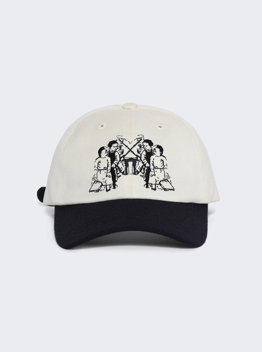 Seesaw Kids 6-panel Hat Cream And Black  | The Webster by ENFANTS RICHES DEPRIMES