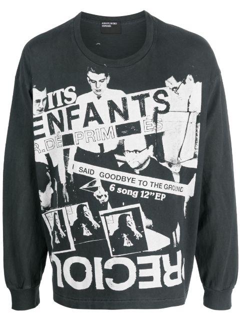 graphic-print cotton sweatshirt by ENFANTS RICHES DEPRIMES