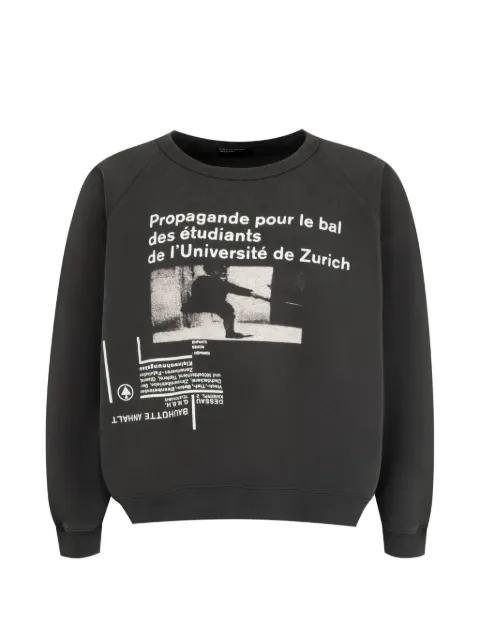 graphic-print raglan-sleeve sweatshirt by ENFANTS RICHES DEPRIMES