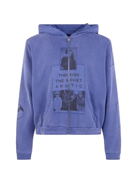 patchwork zip-up hoodie by ENFANTS RICHES DEPRIMES