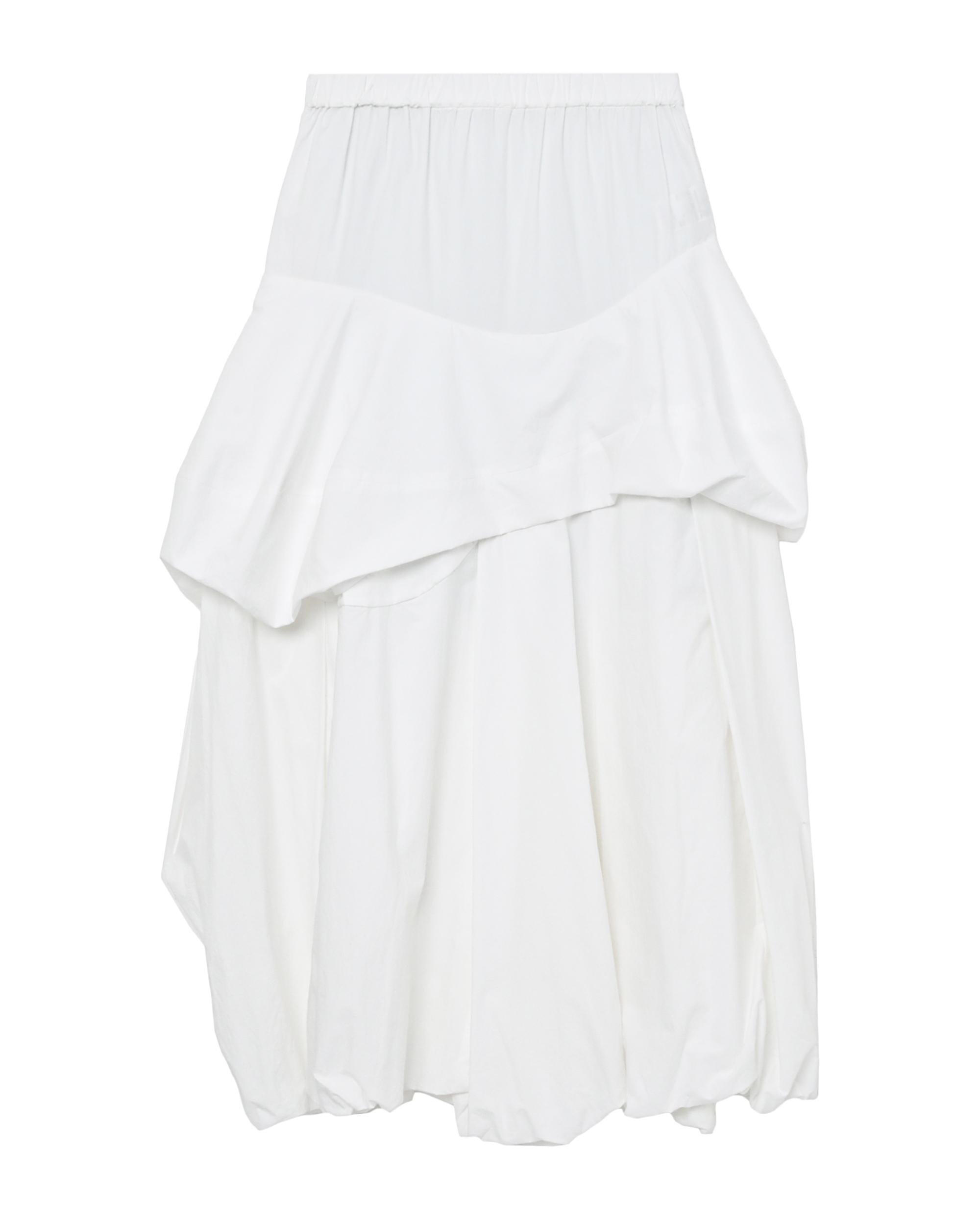 Asymmetric layered midi skirt by ENFOLD