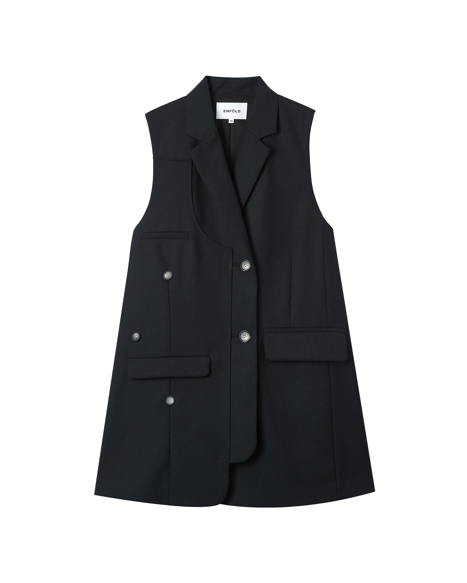 Long blazer vest by ENFOLD