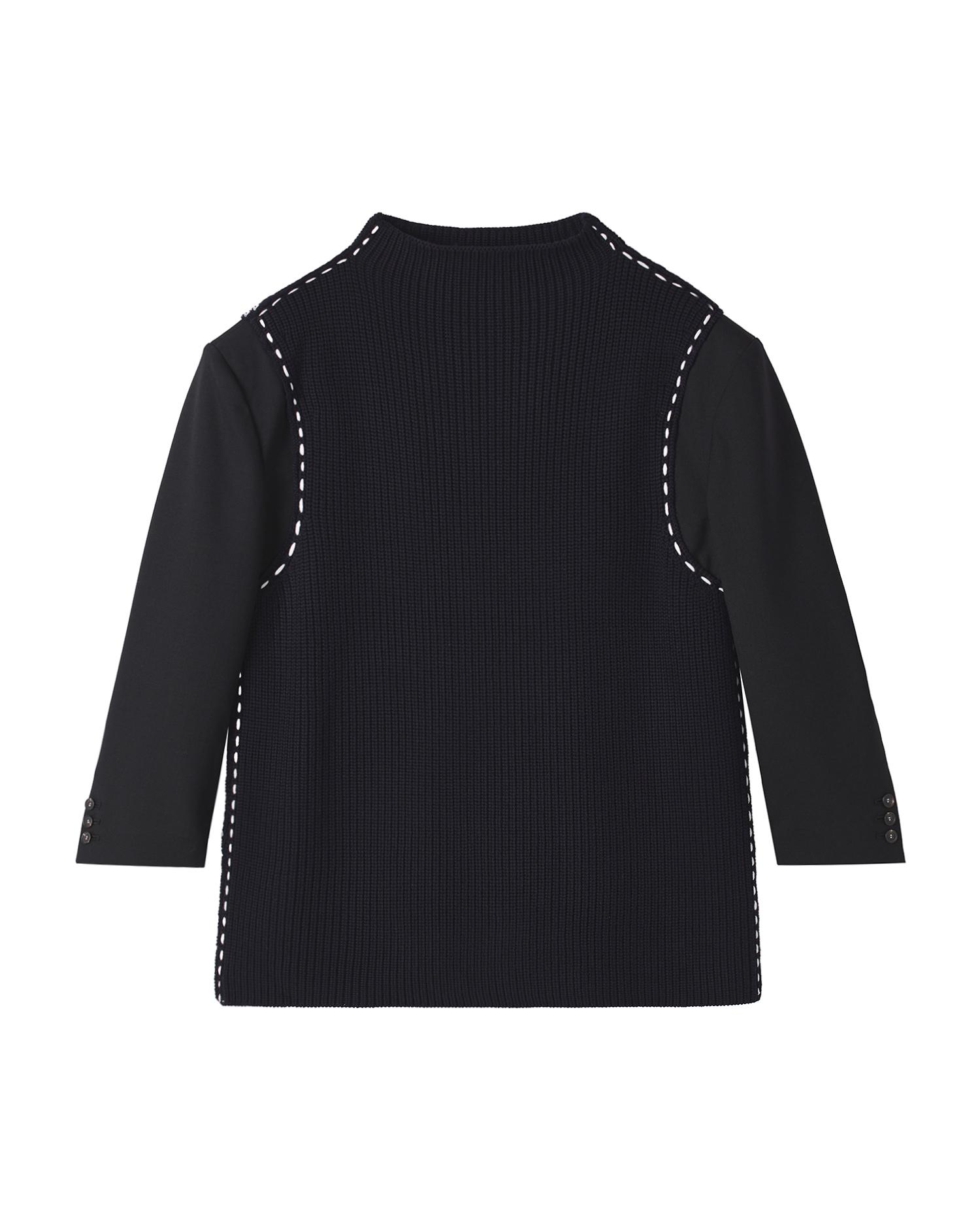 Patchwork knit top by ENFOLD