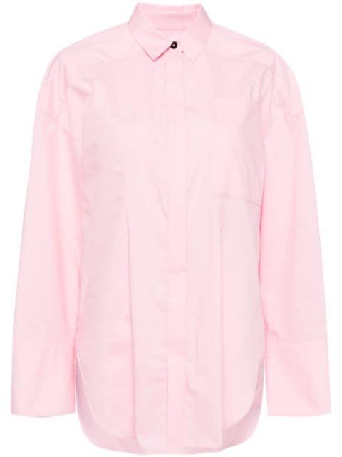 concealed-fastening shirt by ENFOLD