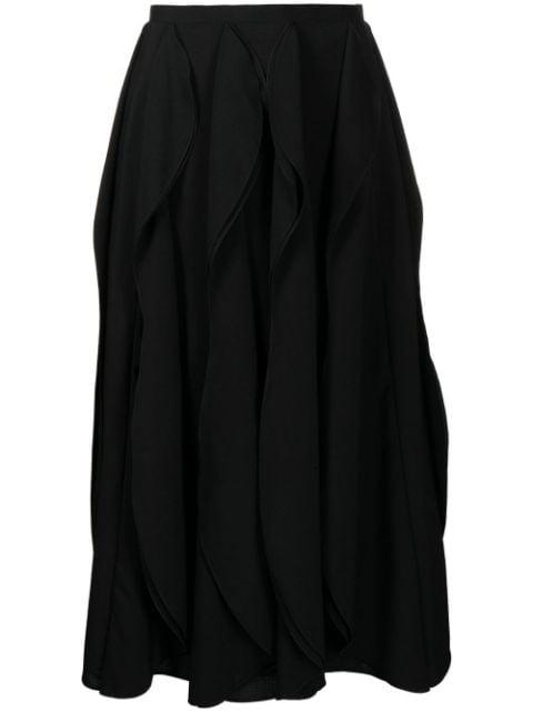 draped midi skirt by ENFOLD