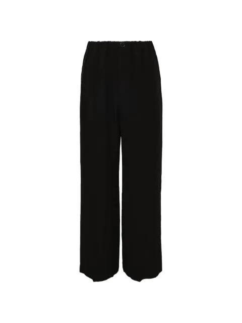 elasticated-waistband straight-leg trousers by ENFOLD