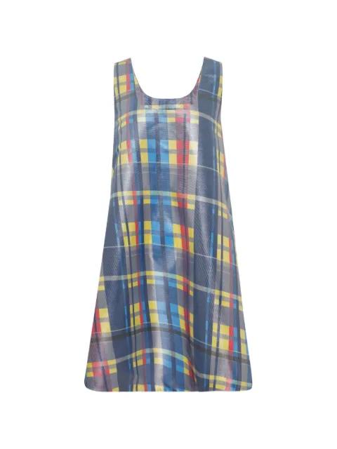 plaid sleeveless mini dress by ENFOLD