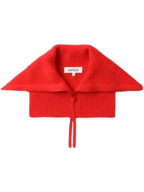 ribbed strapless top by ENFOLD