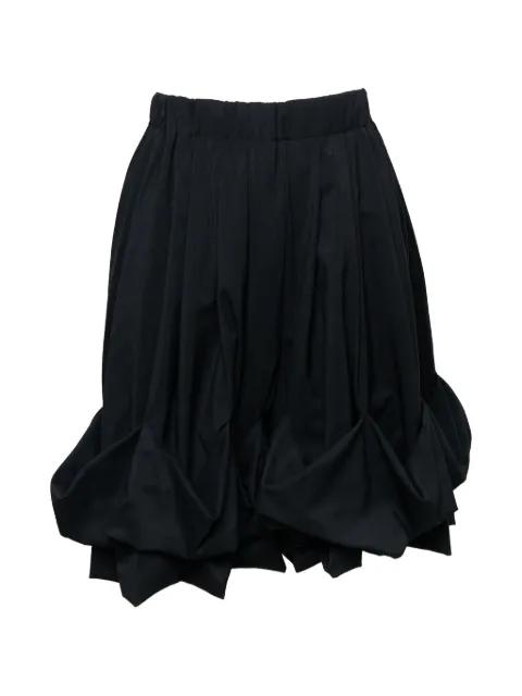 roll-up draped shorts by ENFOLD