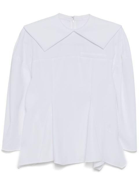 sewing detail blouse by ENFOLD