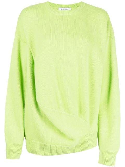 slouched-knit sweatshirt by ENFOLD