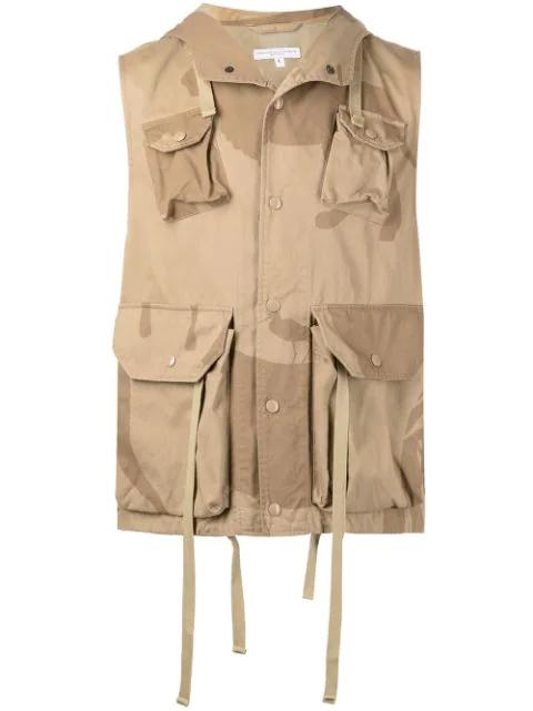 Field animal-print gilet by ENGINEERED GARMENTS