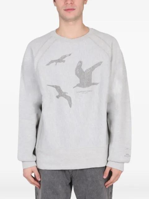 bird-print crew-neck sweatshirt by ENGINEERED GARMENTS