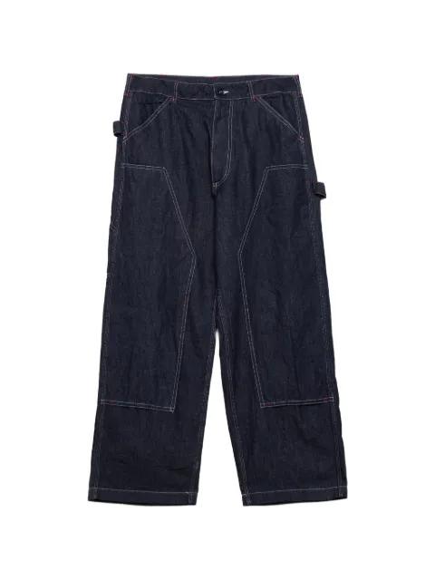 contrast-stitch panelled jeans by ENGINEERED GARMENTS