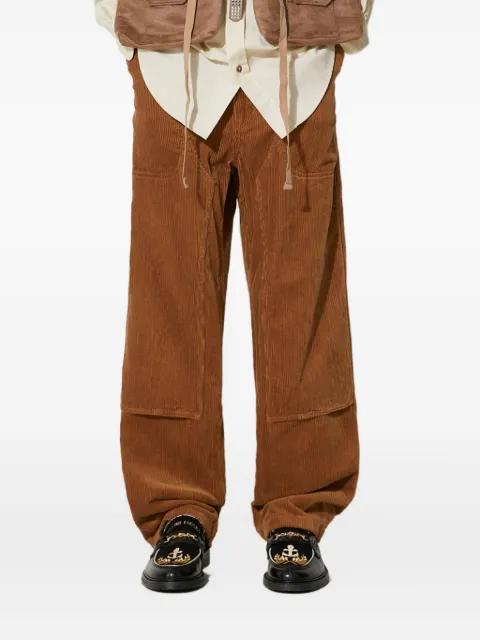 corduroy panelled trousers by ENGINEERED GARMENTS