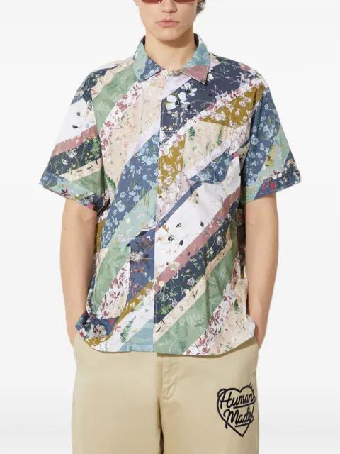 floral-patchwork short-sleeve shirt by ENGINEERED GARMENTS