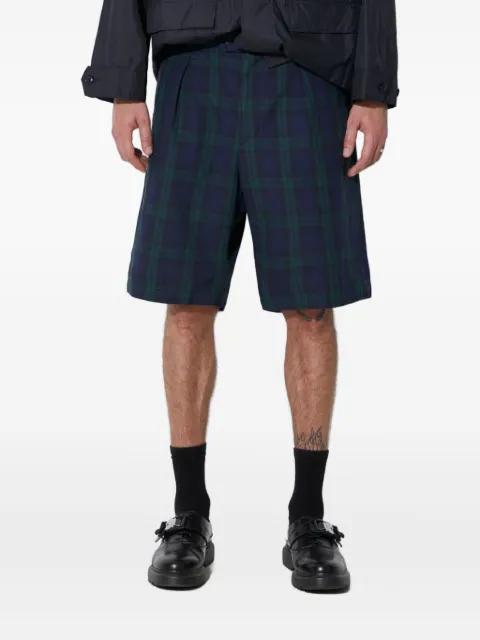 pleated tartan shorts by ENGINEERED GARMENTS
