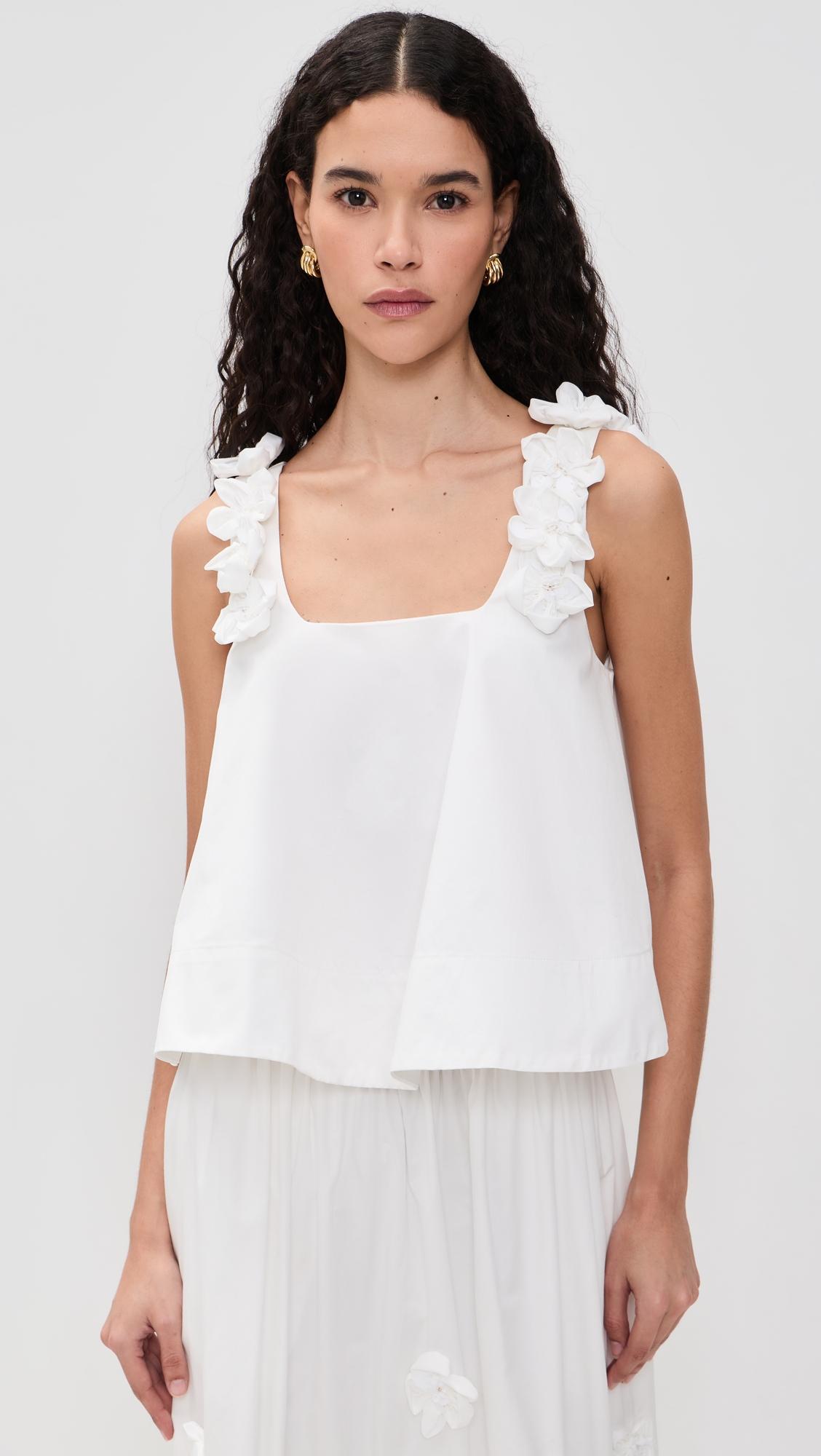 3D Flower Sleeveless Top by ENGLISH FACTORY