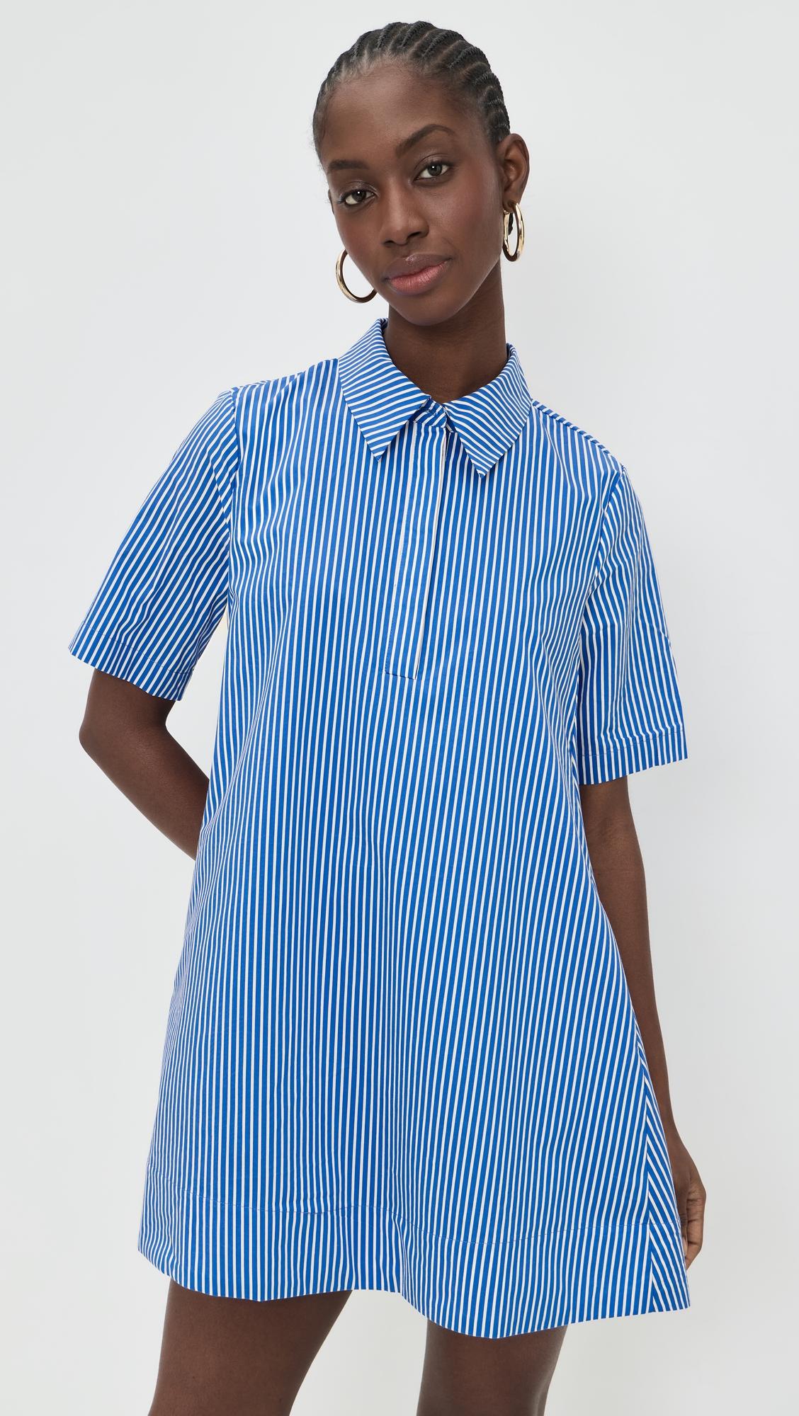 A-line Short Sleeve Shirt Dress by ENGLISH FACTORY