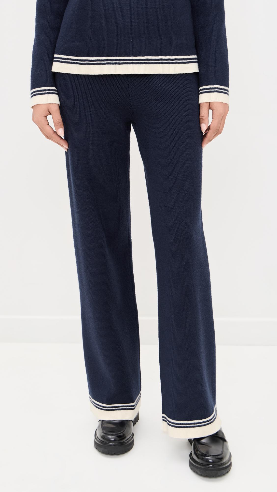 Contrast Stripe Detail Pants by ENGLISH FACTORY