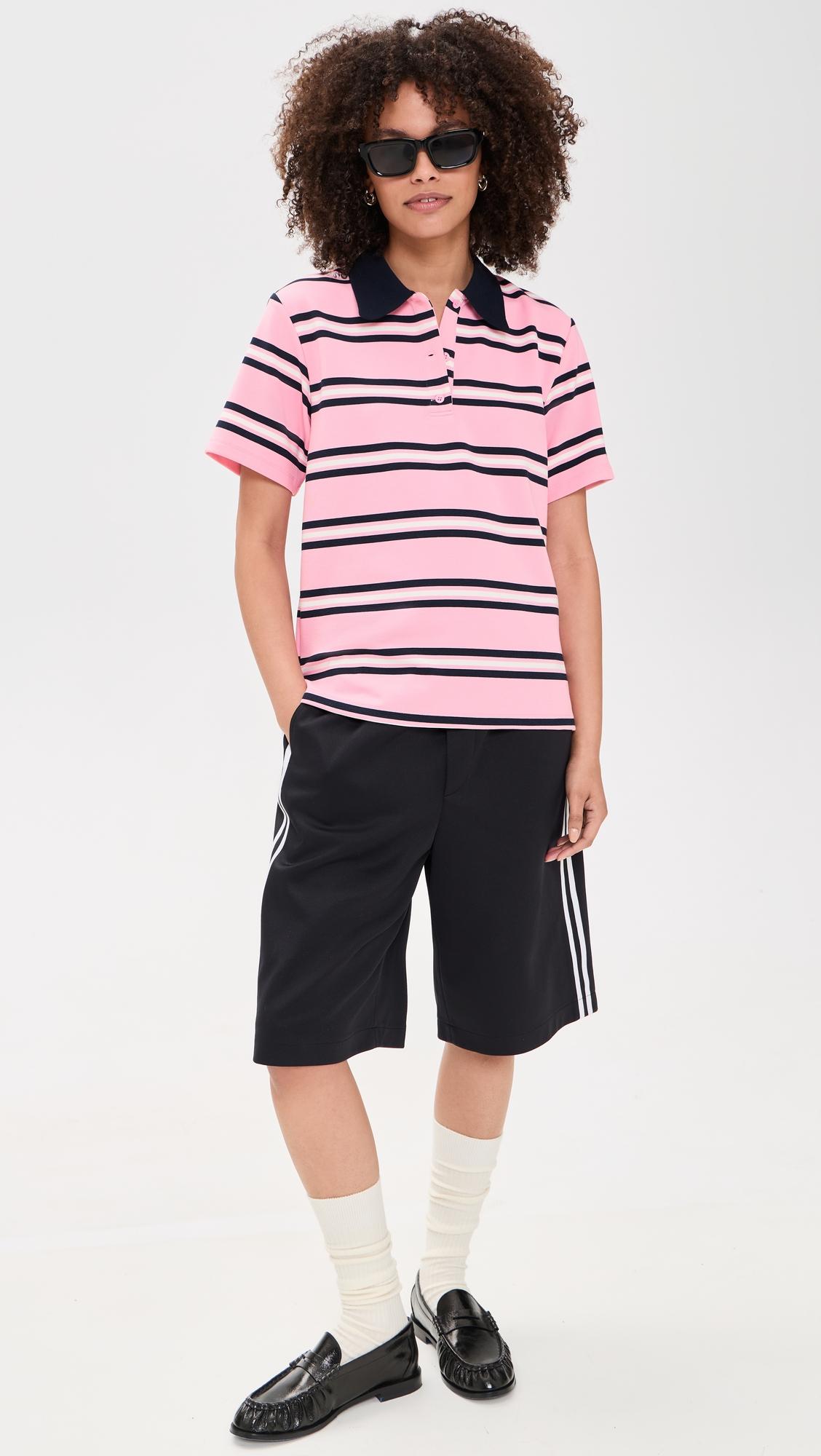 Stripe Short Sleeve Knit Top by ENGLISH FACTORY