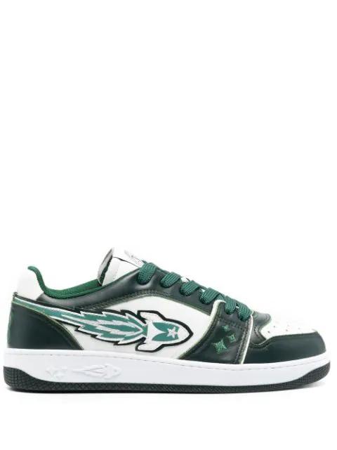 Rocket M panelled lace-up sneakers by ENTERPRISE JAPAN