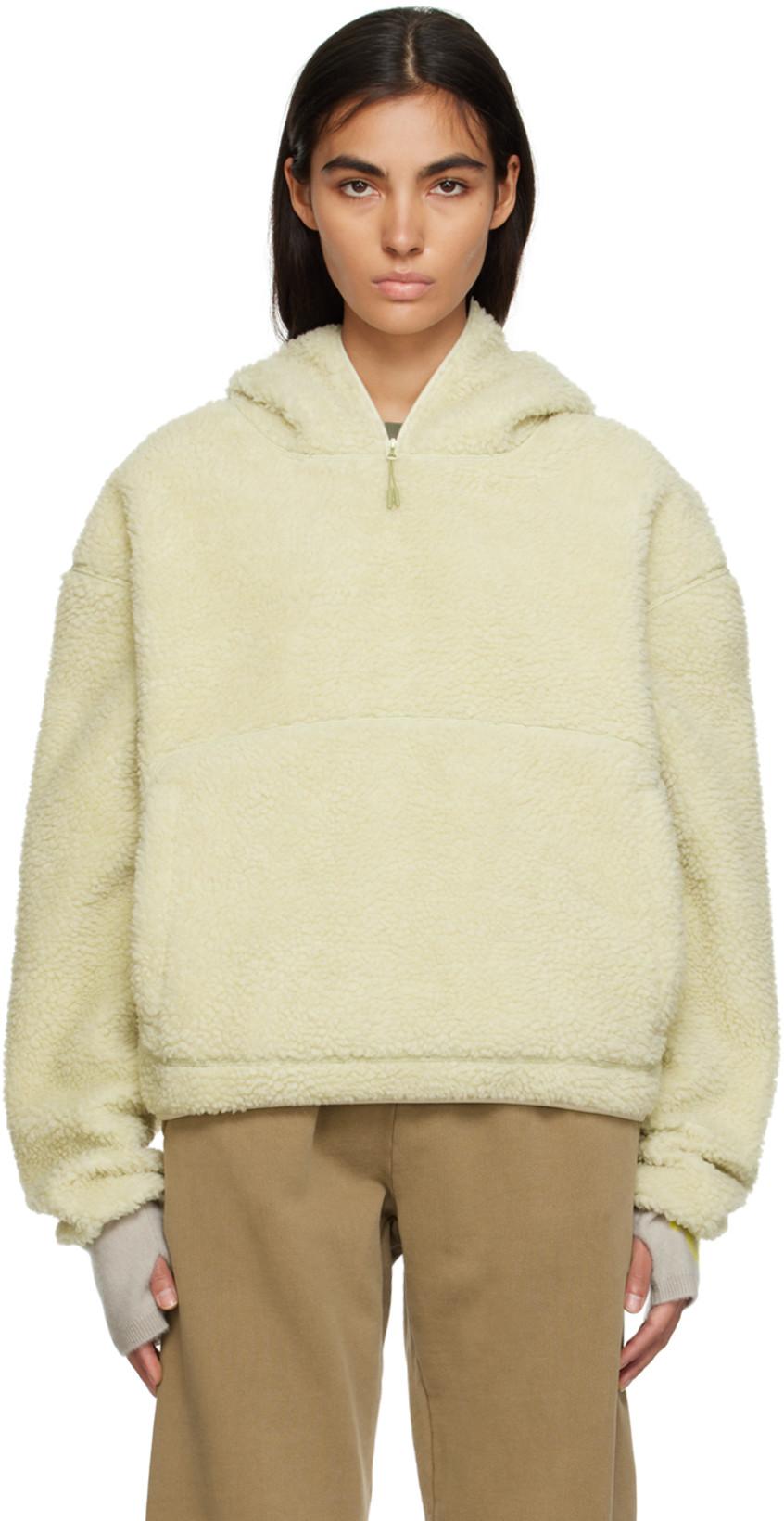 Beige Fluffy Hoodie by ENTIRE STUDIOS