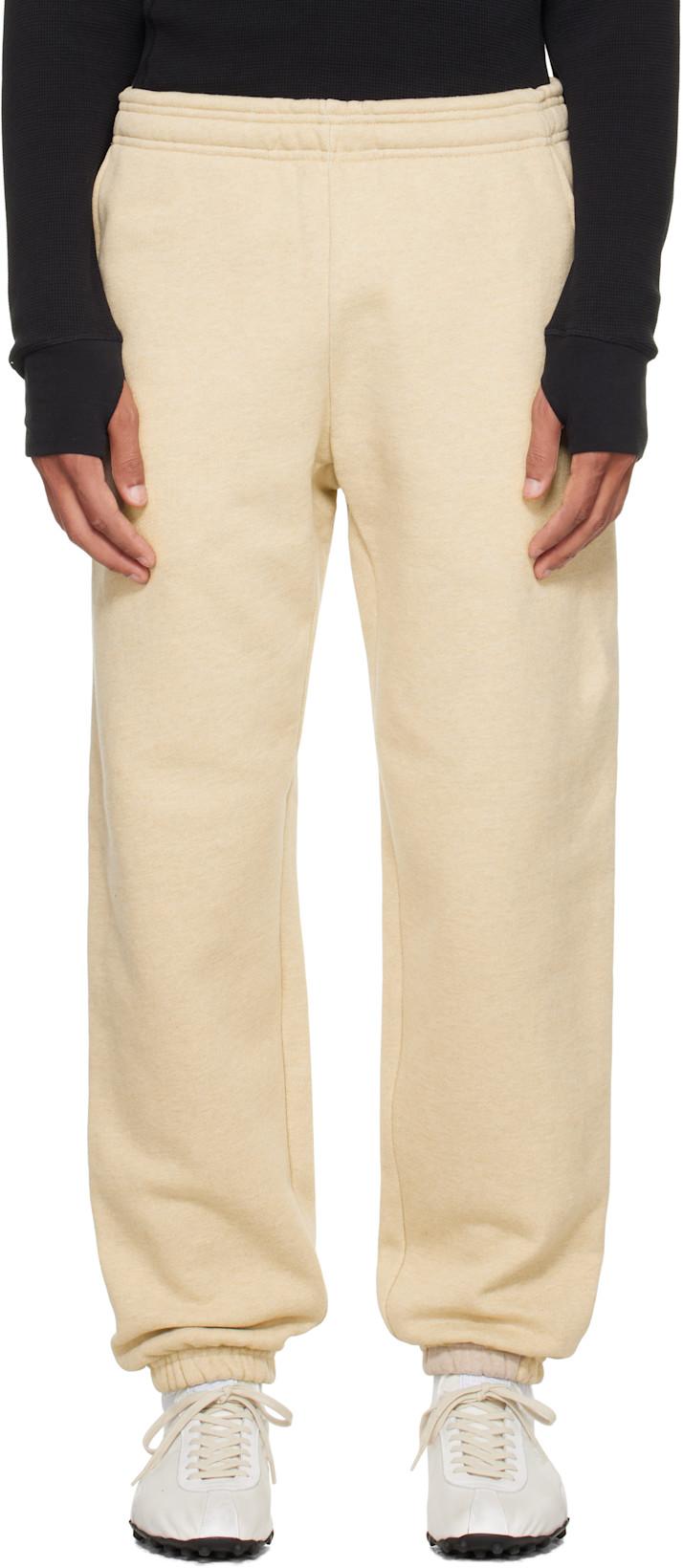 Beige Heavy Sweatpants by ENTIRE STUDIOS