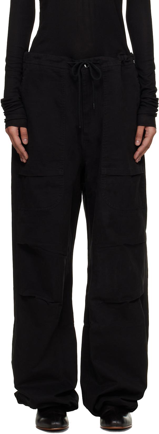 Black Barren Cargo Pants by ENTIRE STUDIOS