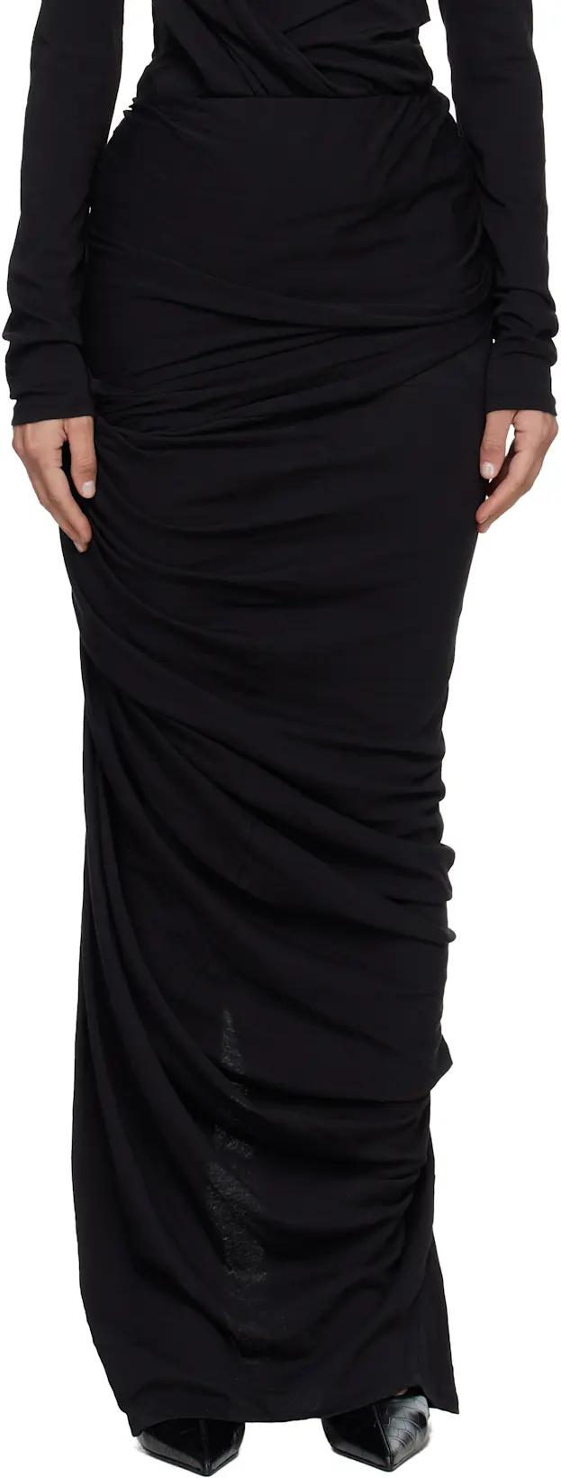 Black Dia Maxi Skirt by ENTIRE STUDIOS
