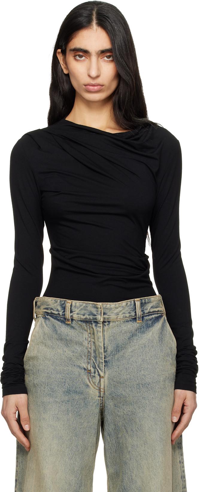 Black Drape Top by ENTIRE STUDIOS