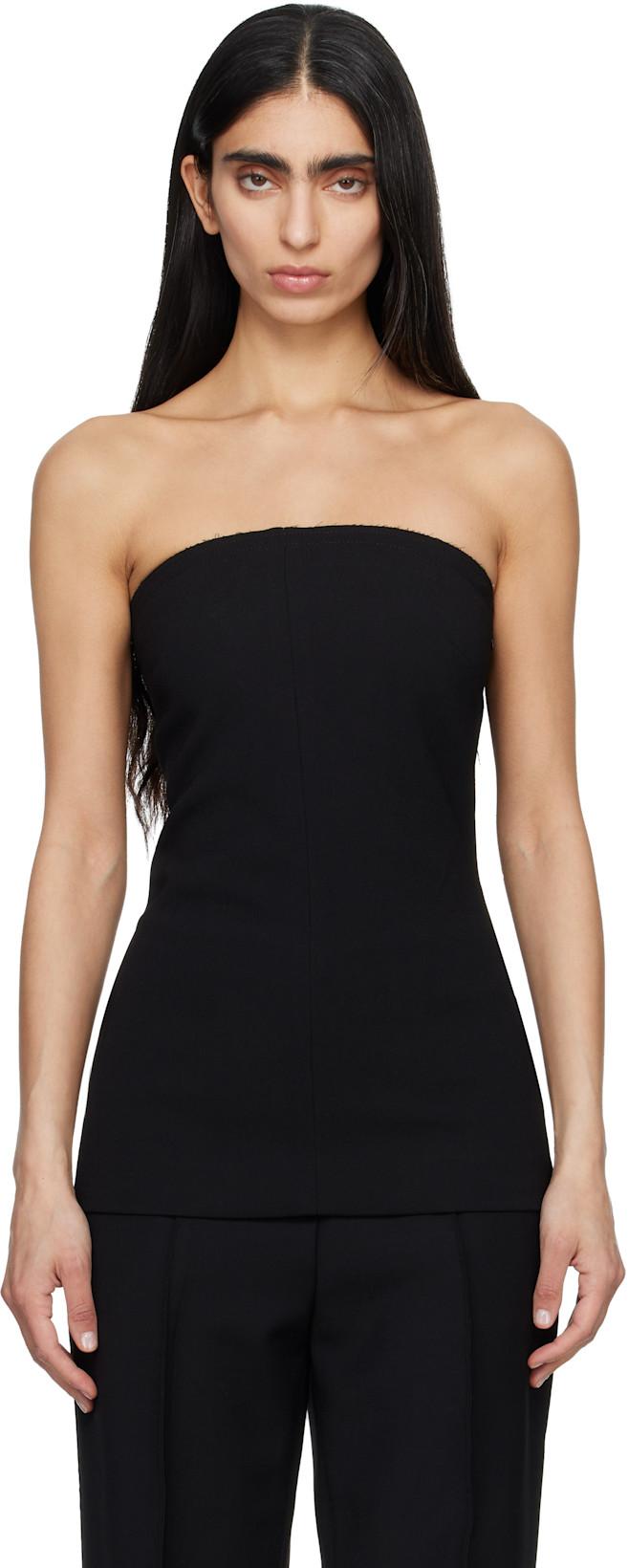 Black Fin Tube Top by ENTIRE STUDIOS