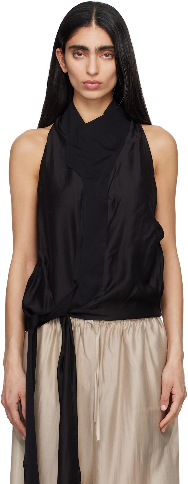 Black Fluid Top by ENTIRE STUDIOS
