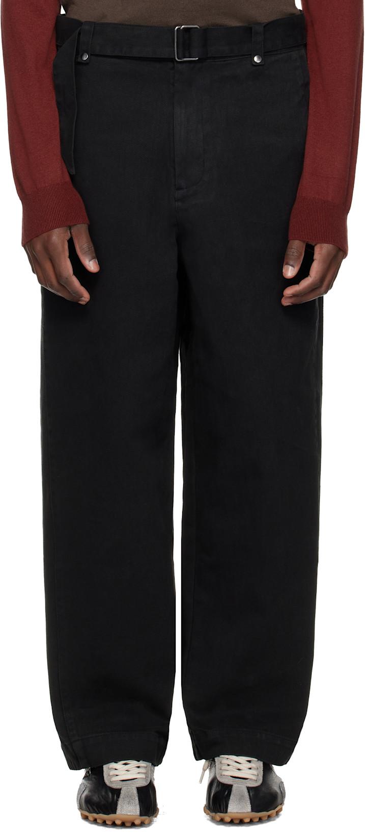 Black Gully Trousers by ENTIRE STUDIOS